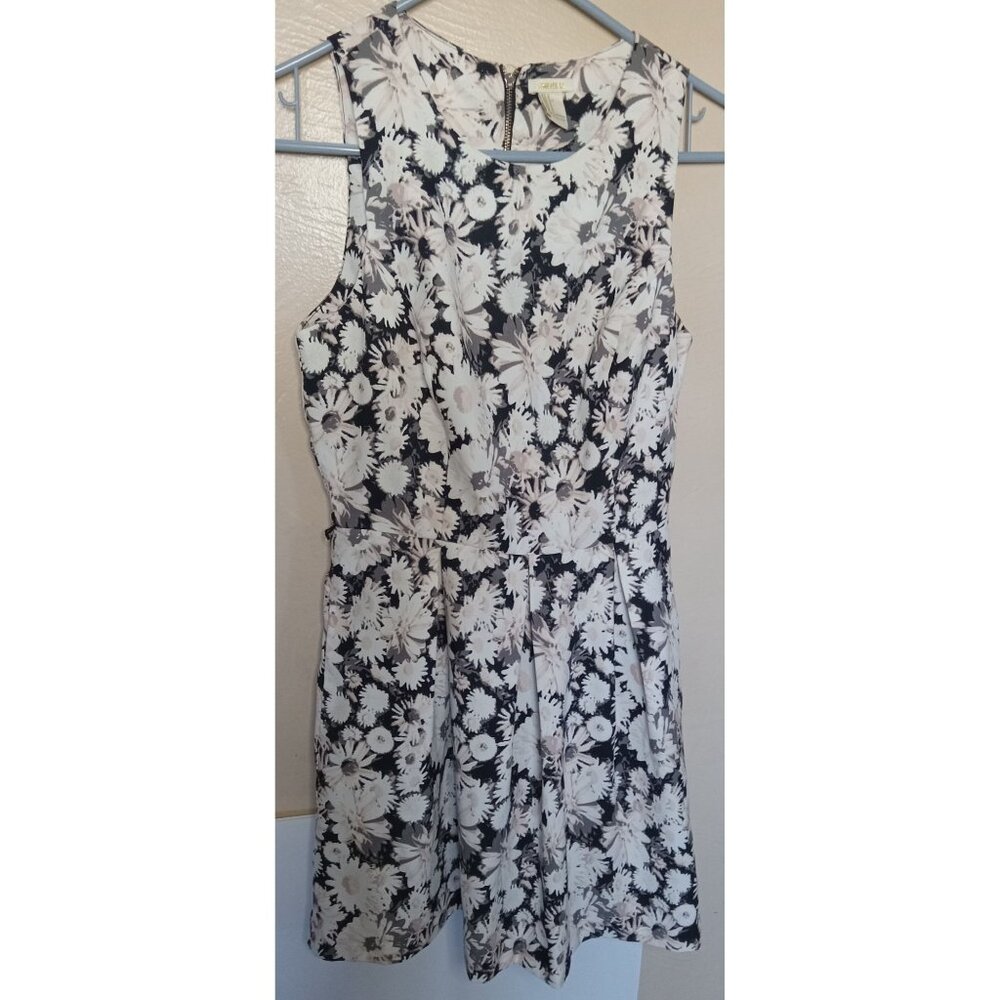 Forever 21 Floral Fit and Flare Midi Layered Sleeveless Dress Sz Small